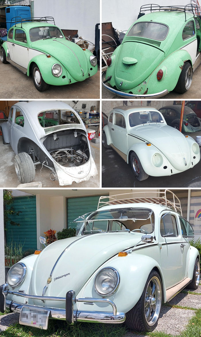 Before, During, And After The 6-Year Restoration And Customization Of My 1967 Beetle