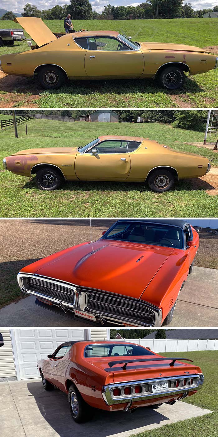1971 Dodge Charger Before And After