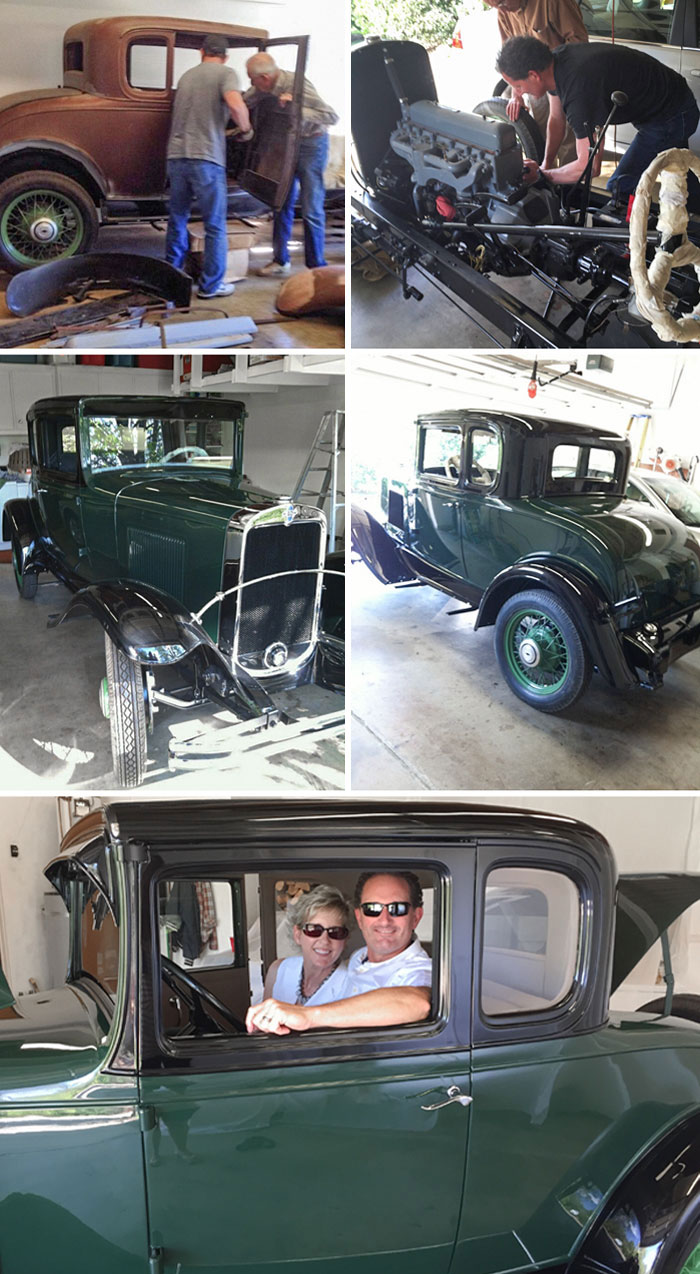 The Original Car My Grandpa Purchased At 16 Years Old: A '31 Chevy 5-Window Coupe That Was Restored By Him And My Dad