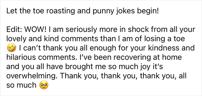 Woman Says The Bond With Her Cat Was Strengthened After The Cat Sneakily Consumed Her Toe Woman Says The Bond With Her Cat Was Strengthened After The Cat Sneakily Consumed Her Toe