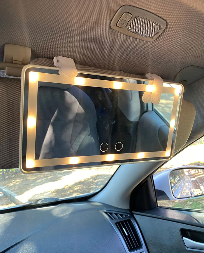 Mirror, Mirror In The Car: Who Is The Fairest Of Them All?' Definitely It’s You With New LED Vanity Mirror