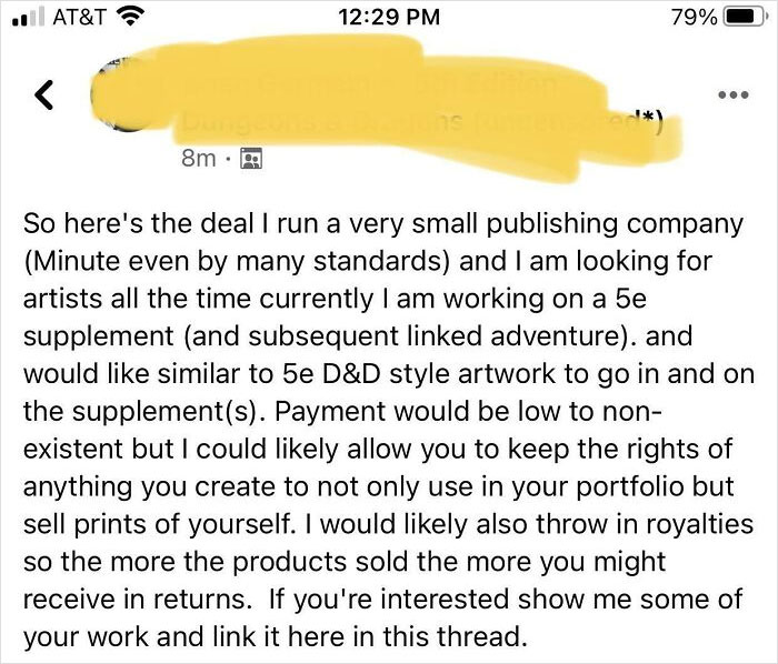 Low To Non-Existent Pay For A *likely* Chance That I *could* Be Allowed To Keep The Rights To My Own Artwork? Sign Me The Hell Up!