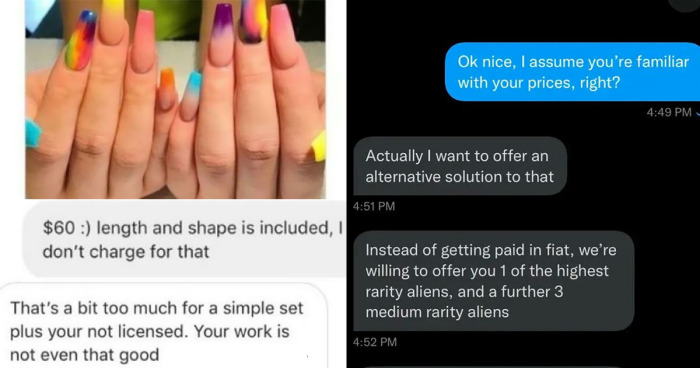 30 Times Talented Creatives Shamed Greedy ‘Choosing Beggars’ Online (New Pics)