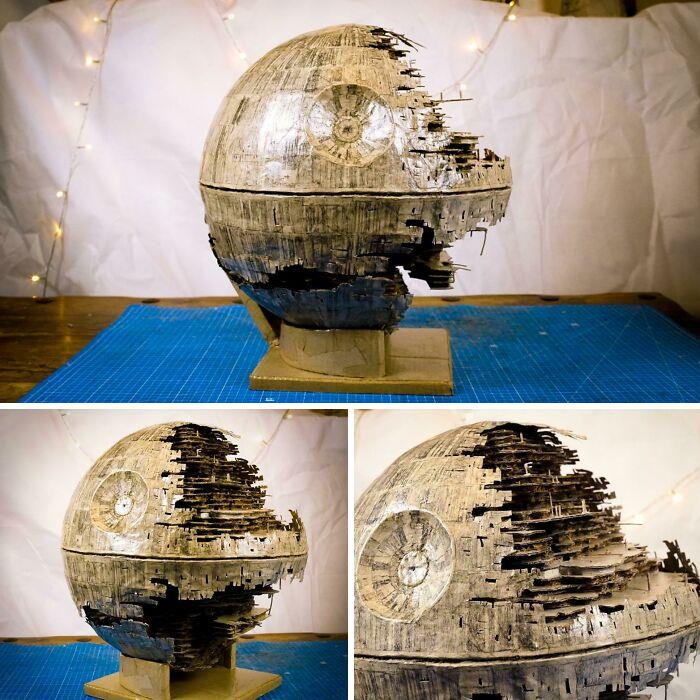 A Death Star II That I Made Out Of Cardboard Boxes For My Yt Channel