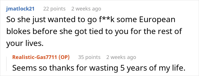 Woman Goes Radio Silent On Fiancé For Her Europe Trip, Is Shocked He Canceled The Wedding Woman Goes Radio Silent On Fiancé For Her Europe Trip, Is Shocked He Canceled The Wedding