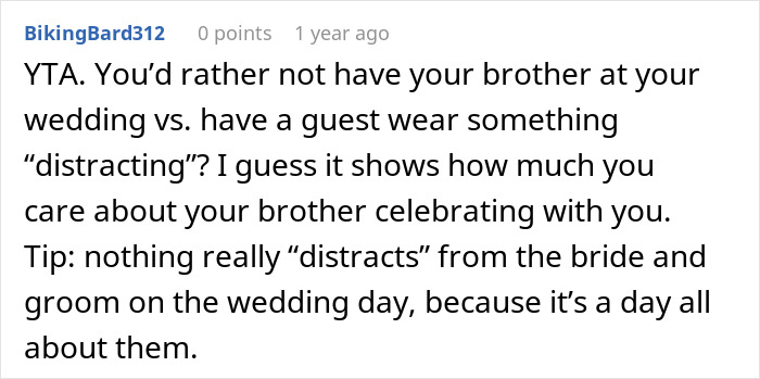 "AITA For Uninviting My Gay Brother And His Boyfriend To My Wedding?" "AITA For Uninviting My Gay Brother And His Boyfriend To My Wedding?"