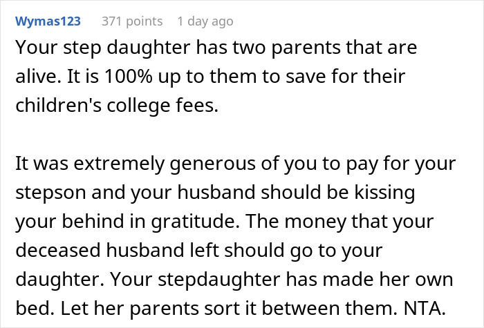 Teen Treats Her Stepmom With Hostility, Is Surprised When She Refuses To Cover Her College Tuition Teen Treats Her Stepmom With Hostility, Is Surprised When She Refuses To Cover Her College Tuition