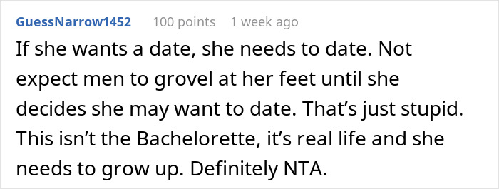Guy Laughs At 30 Y.O. Woman’s Unrealistic Expectation Of Rejected Guys Winning Her Heart Over Slowly Guy Laughs At 30 Y.O. Woman’s Unrealistic Expectation Of Rejected Guys Winning Her Heart Over Slowly