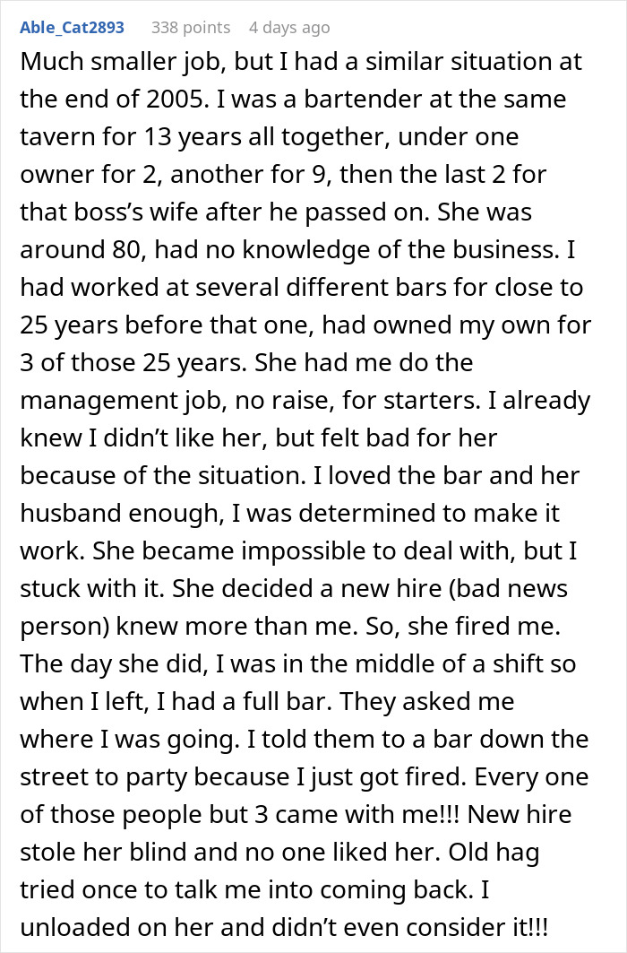 "His Face Goes Pale": New Boss Doesn't Realize The Employee They Fired Will Get $200k "His Face Goes Pale": New Boss Doesn't Realize The Employee They Fired Will Get $200k