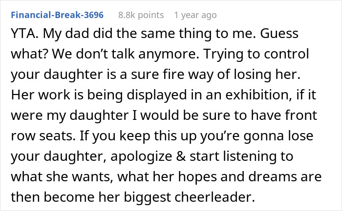 Dad Leaves Daughter High And Dry After Finding Out She Lied About Majoring In Comp Sci Dad Leaves Daughter High And Dry After Finding Out She Lied About Majoring In Comp Sci