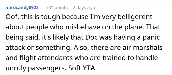 Man Seeks Support Online: "AITA For Telling A Doctor To Shut Up On A Turbulent Flight?" Man Seeks Support Online: "AITA For Telling A Doctor To Shut Up On A Turbulent Flight?"