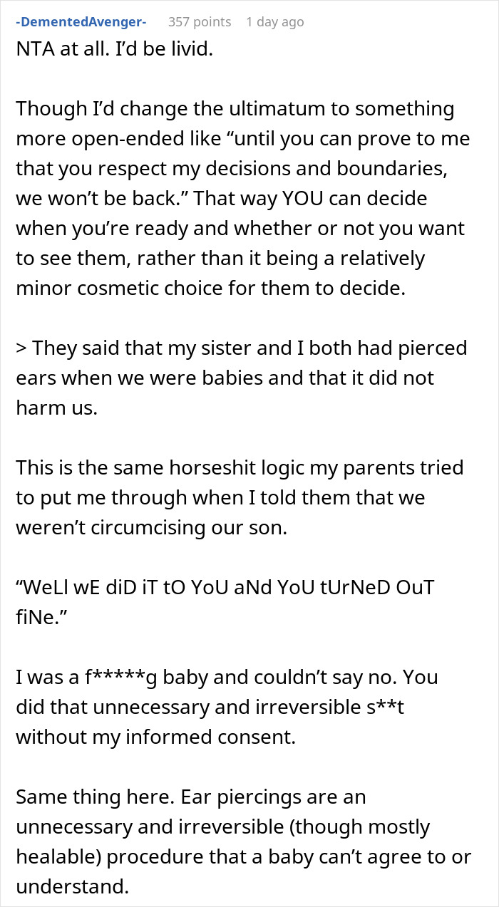 “Both Got Their Noses Pierced”: Woman Gives Ultimatum To Parents Who Violated Her Trust “Both Got Their Noses Pierced”: Woman Gives Ultimatum To Parents Who Violated Her Trust