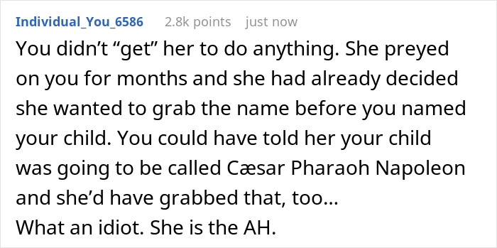 Woman Fails At Stealing Friend's Baby Name As His Wife Lied About Her Options Woman Fails At Stealing Friend's Baby Name As His Wife Lied About Her Options