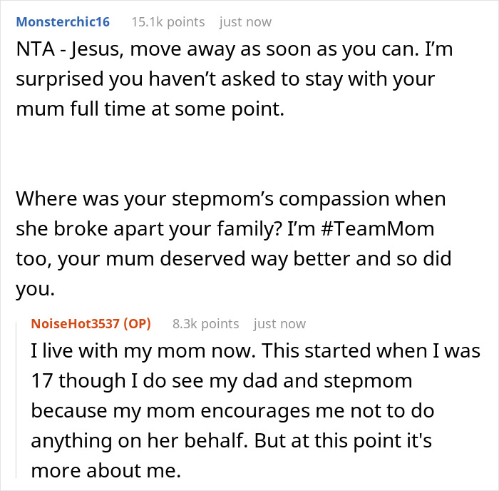Stepmom Tells Teen Not To Invite His Mom To His Graduation, He Tells Stepmom Not To Come Instead Stepmom Tells Teen Not To Invite His Mom To His Graduation, He Tells Stepmom Not To Come Instead
