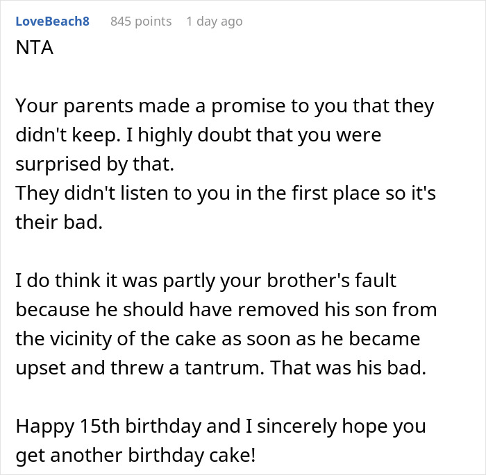 Parents Ignore Teen’s Request To Not Invite 5 Y.O. Nephew To B-Day Party, It Ends In Disaster Parents Ignore Teen’s Request To Not Invite 5 Y.O. Nephew To B-Day Party, It Ends In Disaster