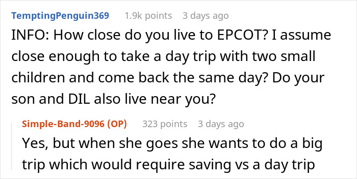 Entitled DIL Demands Grandma Babysit Her Kids For 5 Days, Gets Angry When Kids Are Taken To Disney Entitled DIL Demands Grandma Babysit Her Kids For 5 Days, Gets Angry When Kids Are Taken To Disney