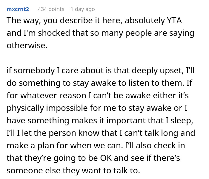 Woman Gets Upset When Her Boyfriend Can’t Stay Up At 3AM To Console Her Woman Gets Upset When Her Boyfriend Can’t Stay Up At 3AM To Console Her
