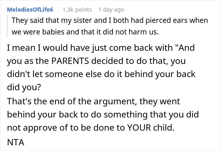 “Both Got Their Noses Pierced”: Woman Gives Ultimatum To Parents Who Violated Her Trust