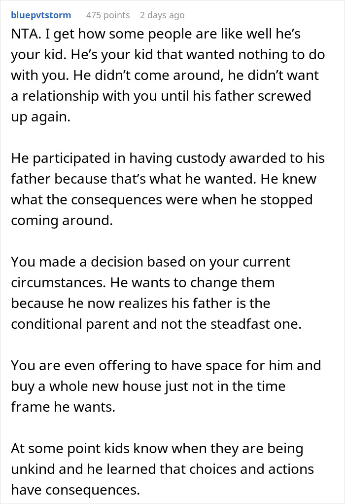 Son Rejoices When Dad Wins Sole Custody, Demands Mom Take Him In After Things Take A Turn Son Rejoices When Dad Wins Sole Custody, Demands Mom Take Him In After Things Take A Turn