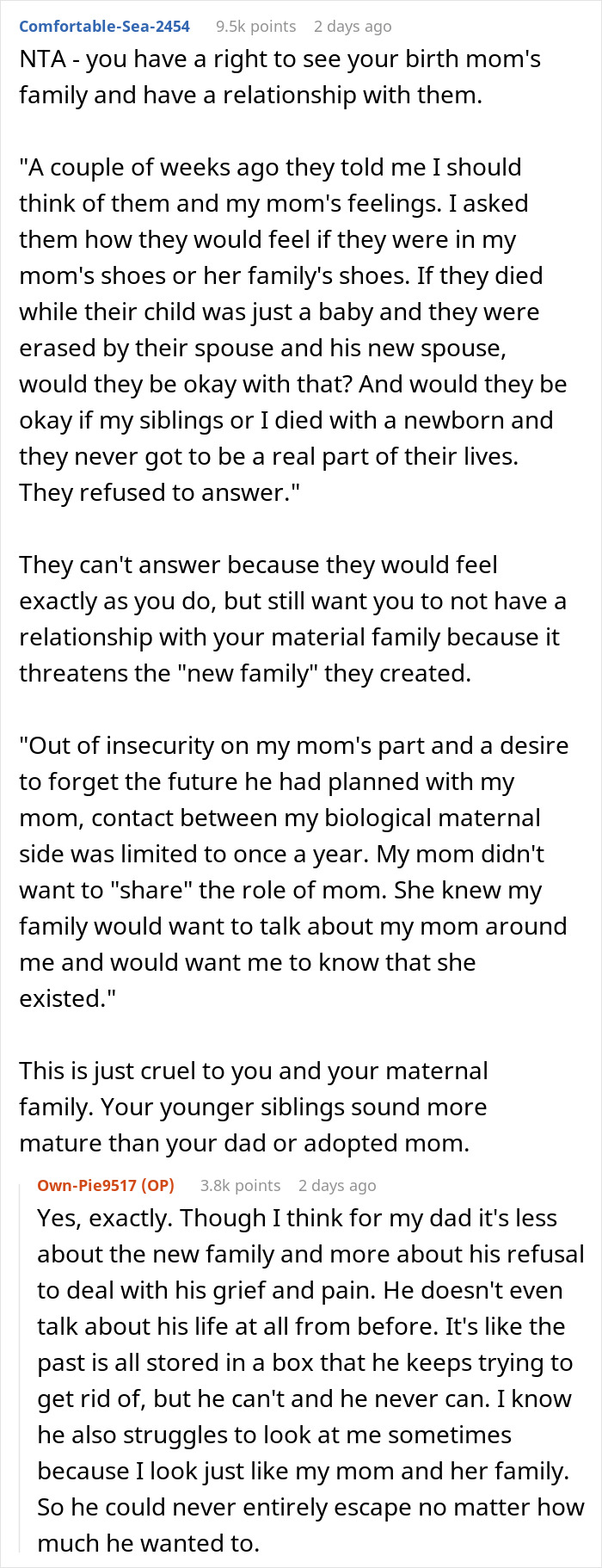 Bitter Teen Goes Against Dad's Wishes To Spend Time With Late Bio Mom's Family, Drama Ensues Bitter Teen Goes Against Dad's Wishes To Spend Time With Late Bio Mom's Family, Drama Ensues