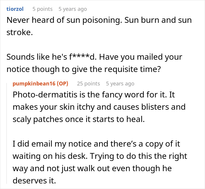 Jerk Boss Mocks Employee For Taking First Half A Day Off In 10 Months, It Backfires Jerk Boss Mocks Employee For Taking First Half A Day Off In 10 Months, It Backfires
