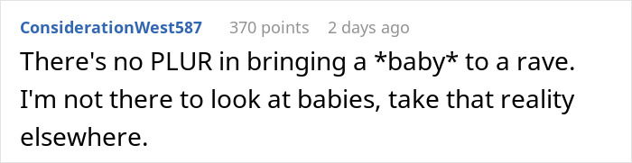 “Have Some Respect”: Mom Vents About Her Experience Of Bringing A Baby To A Rave, Gets Dragged “Have Some Respect”: Mom Vents About Her Experience Of Bringing A Baby To A Rave, Gets Dragged