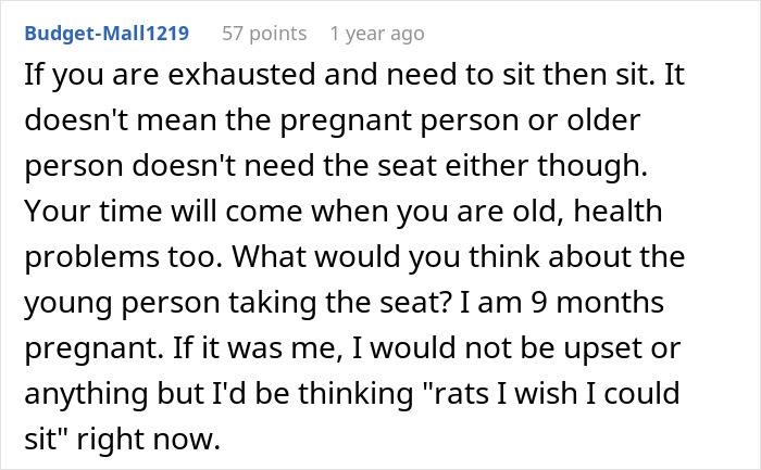 Person Refuses To Give Up Seats For The Pregnant And Elderly, Starts A Fierce Debate Person Refuses To Give Up Seats For The Pregnant And Elderly, Starts A Fierce Debate