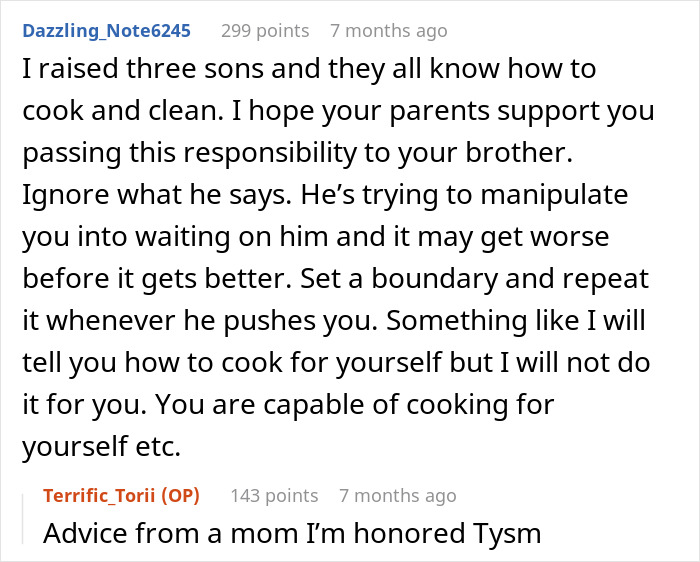 14 Y.O. Boy Expects 15 Y.O. Sister To Make Him Lunch, Blames Her For Letting Him Starve 14 Y.O. Boy Expects 15 Y.O. Sister To Make Him Lunch, Blames Her For Letting Him Starve