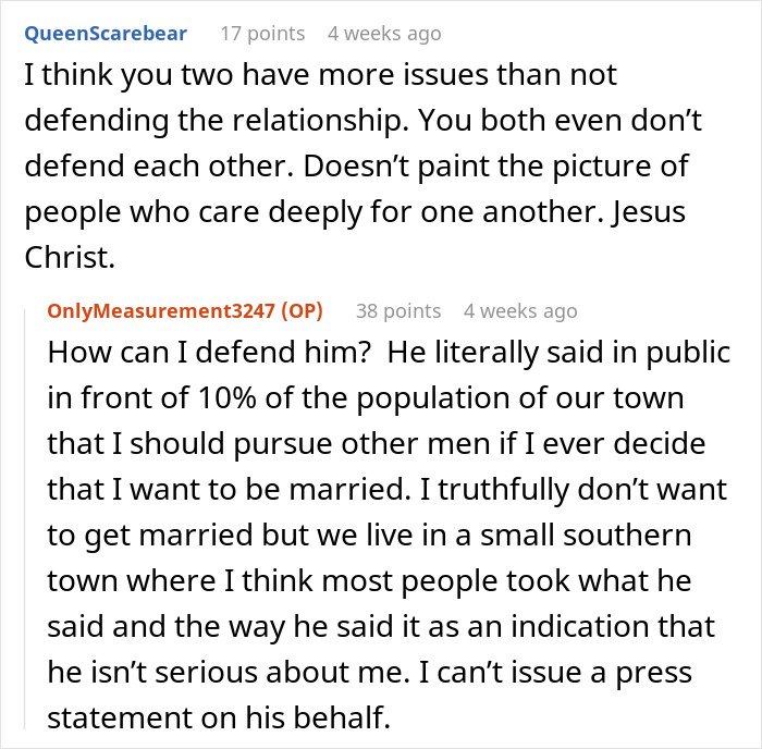 Guy Makes An Awkward Joke About Not Wanting To Marry His Longtime Girlfriend, Ends Up Losing Her Guy Makes An Awkward Joke About Not Wanting To Marry His Longtime Girlfriend, Ends Up Losing Her