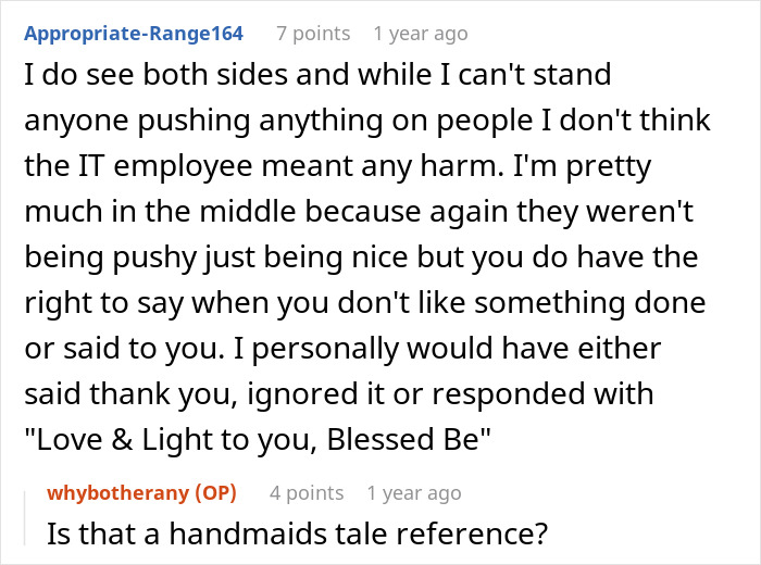 Woman Shuts Down Religious Email At Work, Says “I Don’t Like Prayer/Blessed Language Directed At Me” Woman Shuts Down Religious Email At Work, Says “I Don’t Like Prayer/Blessed Language Directed At Me”