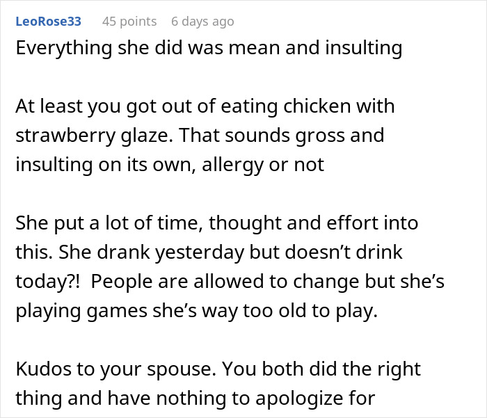 Woman Who Called Her Daughter-In-Law “Too Fat To Eat Dinner” Is Shocked When She Leaves Woman Who Called Her Daughter-In-Law “Too Fat To Eat Dinner” Is Shocked When She Leaves