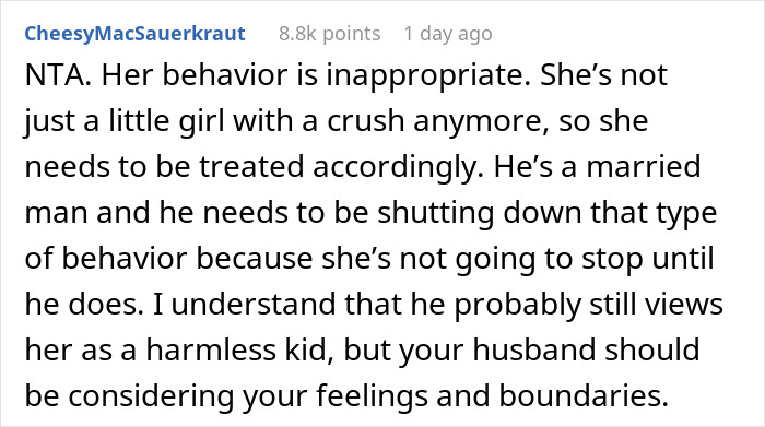 Woman Is Uncomfortable With 18 Y.O. Guest "Making Passes" At Her Husband