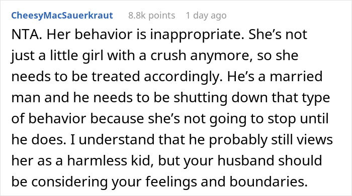 Woman Is Uncomfortable With 18 Y.O. Guest "Making Passes" At Her Husband Woman Is Uncomfortable With 18 Y.O. Guest "Making Passes" At Her Husband