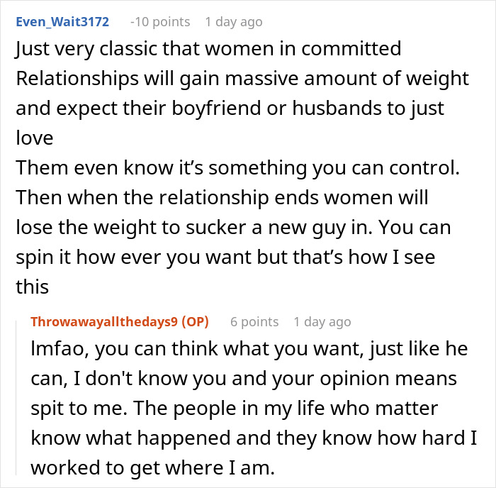 Guy Dumps GF After No Longer Being Attracted To Her, Feels Betrayed Once She Loses Weight Guy Dumps GF After No Longer Being Attracted To Her, Feels Betrayed Once She Loses Weight