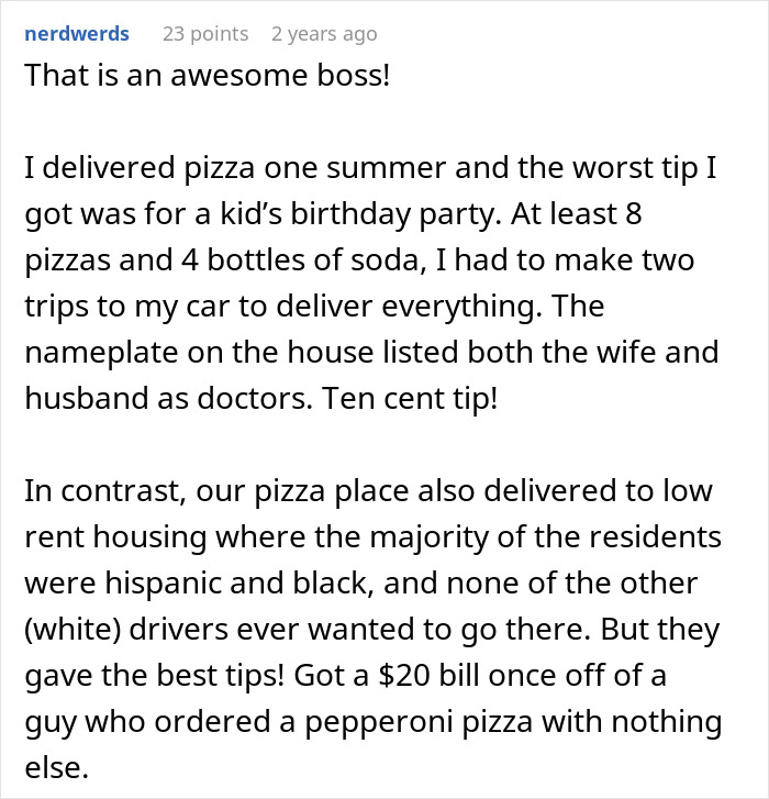 HOA Tips 87 Cents On Huge Pizza Delivery, Regrets It After It Backfires For The Entire Neighborhood