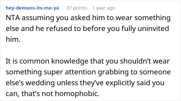 "AITA For Uninviting My Gay Brother And His Boyfriend To My Wedding?" "AITA For Uninviting My Gay Brother And His Boyfriend To My Wedding?"