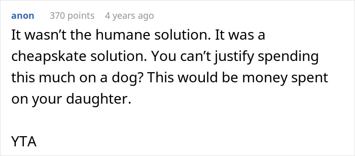 “AITA For Euthanizing My Daughter’s Emotional Support Animal For Her Own Sake?”