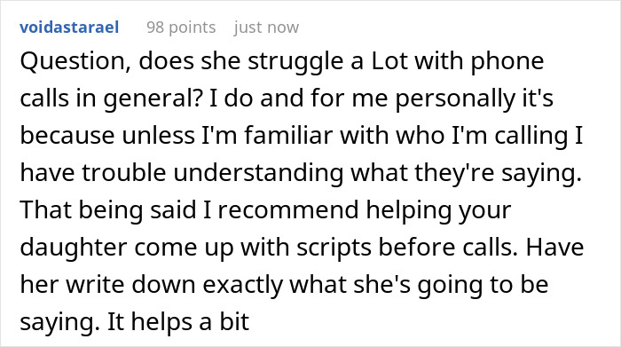 Family Drama Ensues Over Dad Refusing To Order Pizza For Socially Anxious Daughter Staying At Home