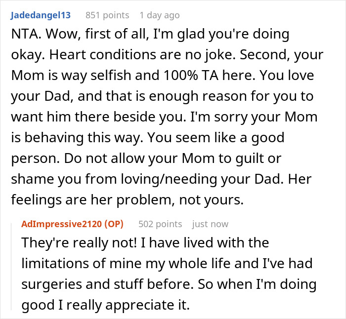 Woman Divorced And Cut Out Husband After An Accident Left Him Disabled, Expects Same From Daughter Woman Divorced And Cut Out Husband After An Accident Left Him Disabled, Expects Same From Daughter
