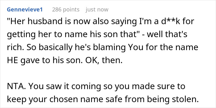 Woman Fails At Stealing Friend's Baby Name As His Wife Lied About Her Options Woman Fails At Stealing Friend's Baby Name As His Wife Lied About Her Options