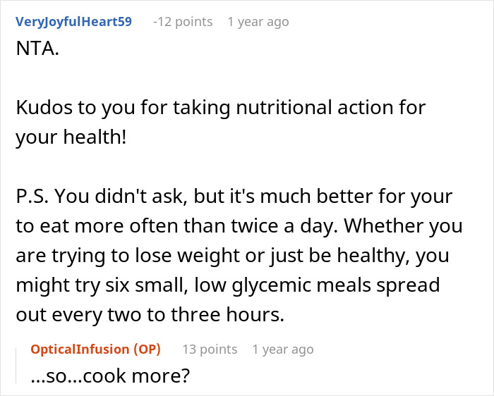 “Am I The Jerk For Refusing To Alter My Cooking Habits At Home For A Neighbor?” “Am I The Jerk For Refusing To Alter My Cooking Habits At Home For A Neighbor?”