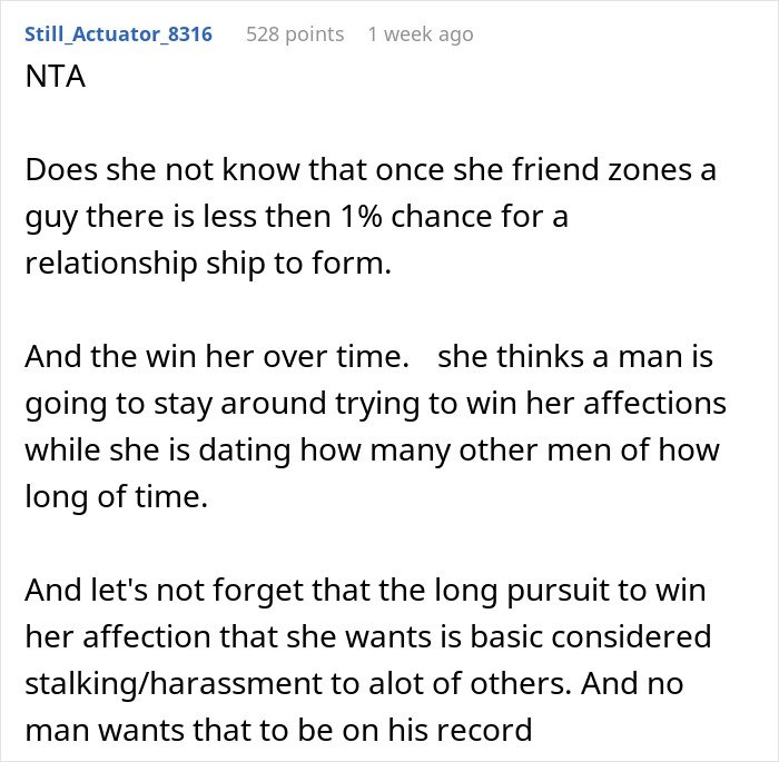 Guy Laughs At 30 Y.O. Woman’s Unrealistic Expectation Of Rejected Guys Winning Her Heart Over Slowly Guy Laughs At 30 Y.O. Woman’s Unrealistic Expectation Of Rejected Guys Winning Her Heart Over Slowly