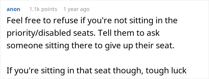 Person Refuses To Give Up Seats For The Pregnant And Elderly, Starts A Fierce Debate Person Refuses To Give Up Seats For The Pregnant And Elderly, Starts A Fierce Debate