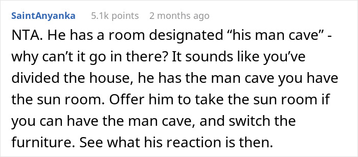 Woman Doesn’t Let Husband Invade Her Personal Corner At Home With His Peloton, Drama Ensues Woman Doesn’t Let Husband Invade Her Personal Corner At Home With His Peloton, Drama Ensues