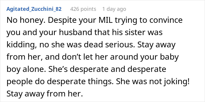 Woman Banned From Seeing Nephew After Her Creepy “Joke” Raises Red Flags Woman Banned From Seeing Nephew After Her Creepy “Joke” Raises Red Flags