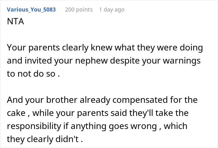 Parents Ignore Teen’s Request To Not Invite 5 Y.O. Nephew To B-Day Party, It Ends In Disaster Parents Ignore Teen’s Request To Not Invite 5 Y.O. Nephew To B-Day Party, It Ends In Disaster