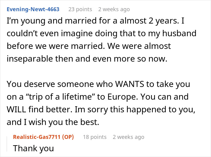 Woman Goes Radio Silent On Fiancé For Her Europe Trip, Is Shocked He Canceled The Wedding Woman Goes Radio Silent On Fiancé For Her Europe Trip, Is Shocked He Canceled The Wedding