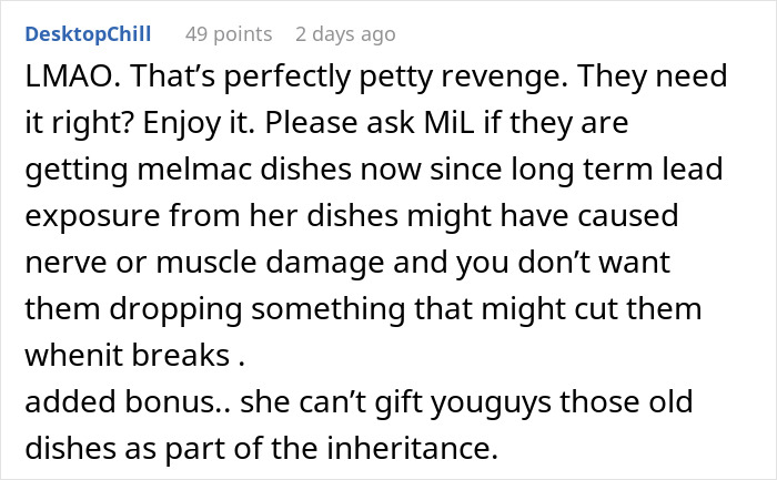 Couple Tricks In-Laws Into Replacing All Of Their Plates As Payback For Constant Hurtful Comments Couple Tricks In-Laws Into Replacing All Of Their Plates As Payback For Constant Hurtful Comments