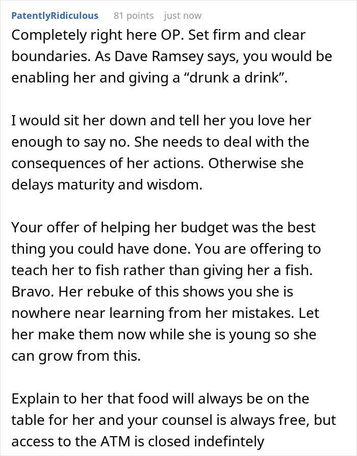 Parent Makes Daughter Face $3,000 Credit Debt Consequences After She Goes On Spending Spree Parent Makes Daughter Face $3,000 Credit Debt Consequences After She Goes On Spending Spree