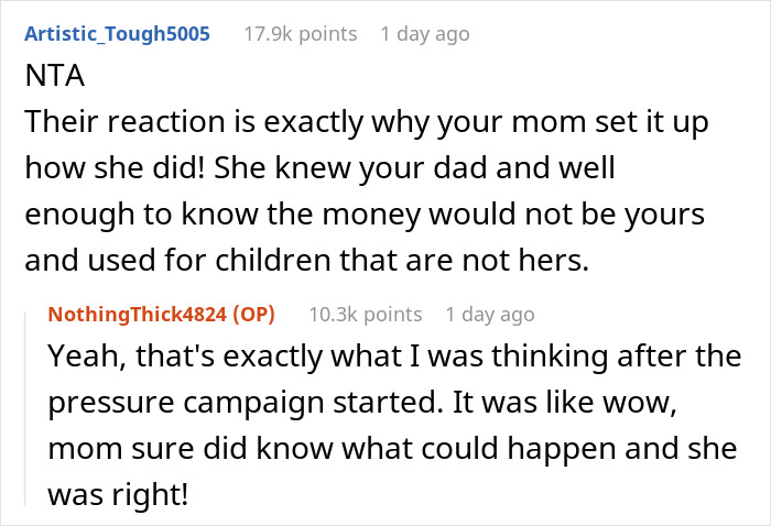 Parents Expect Son To Share His Huge Inheritance With Half-Siblings, Can't Believe He Won't Parents Expect Son To Share His Huge Inheritance With Half-Siblings, Can't Believe He Won't